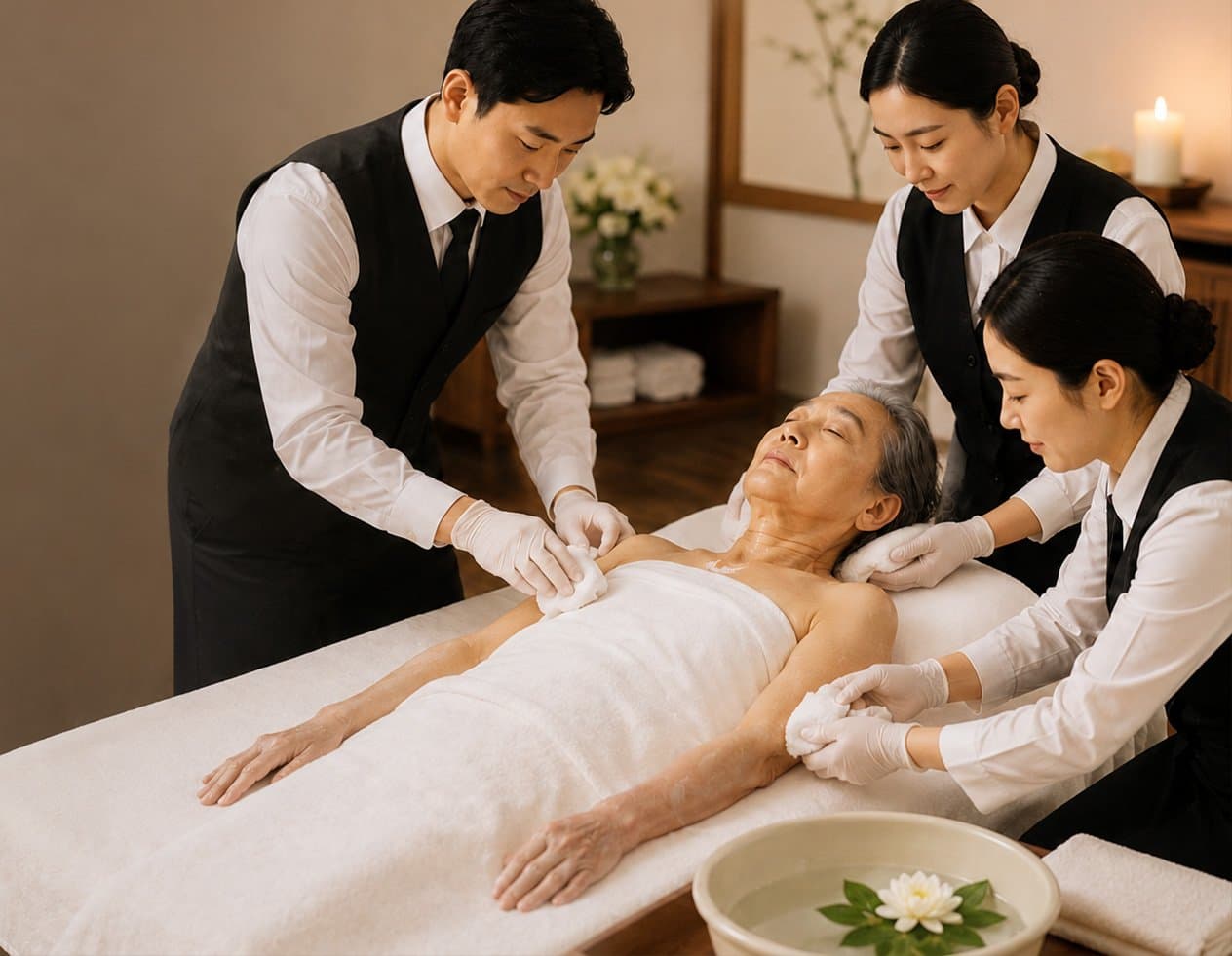 고인 목욕