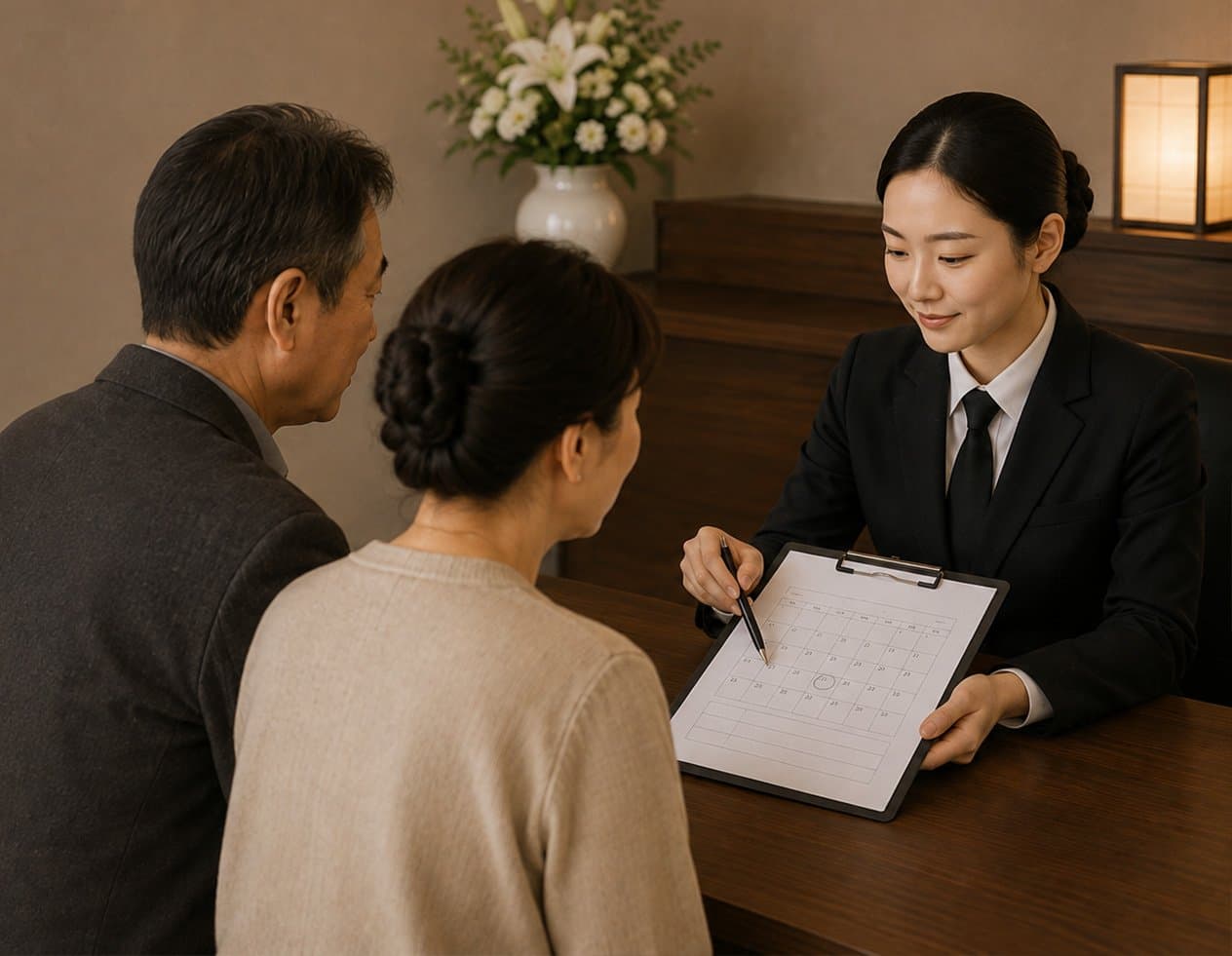 화장 예약